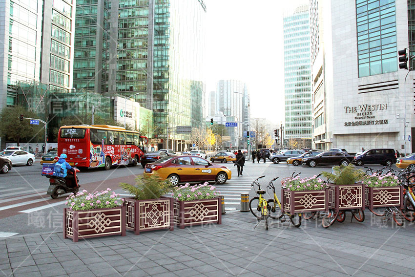 鋁板雕刻花箱組合案例